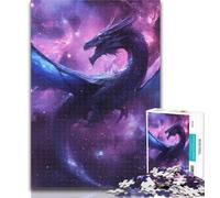 1000 Pieces for Teenagers Space Dragon Jigsaws Puzzles 1000 Pieces for Teenagers Gifts,Educational Game Challenge Toy for Women And Men 50x75cm