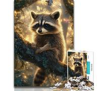 1000 Pieces for Teenagers Spirit Raccoon Jigsaw Puzzles 1000 Pieces for Adults Teens,Perfect for Game Nights, Colorful Toy for Home Gift (26x38cm)