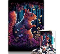 1000 Pieces for Teenagers Squirrel Forest 1000 Pieces Jigsaw Puzzles For Teens And Adults,Family Games Christmas Birthday Gifts (26x38cm)