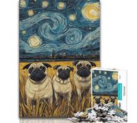 1000 Pieces for Teenagers Starlings Under The Night Sky Jigsaw Puzzles for Teenagers 1000 Piece,Family Game Stress Reliever Difficult Challenge Secret Santa Gifts (50x75cm)