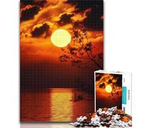 1000 Pieces for Teenagers Sunset Landscape Jigsaw Puzzles 1000 Pieces for Adults Teens,Perfect for Game Nights, Colorful Toy for Home Gift 26x38cm