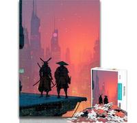1000 Pieces for Teenagers Sunset Ninja 1000 Pieces Jigsaw Puzzles For Teens And Adults,Family Games Christmas Birthday Gifts 50x75cm