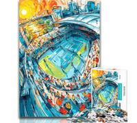 1000 Pieces for Teenagers Tennis Sports Hall Puzzles 1000 Pieces for Adults,Toy Intellectual Game Artists Collection, Fine Art 50x75cm