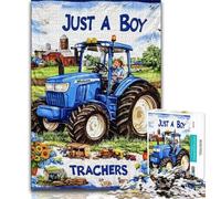 1000 Pieces for Teenagers Tractor Collage Jigsaws Puzzles 1000 Pieces for Adults Gifts,Present & Gift for Lovers Or Friends (26x38cm)