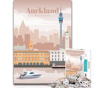 1000 Pieces for Teenagers Travel to Auckland Jigsaw Puzzles for Adults 1000 Pieces,Family Game Stress Reliever Difficult Challenge Great Gifts And Toys 75x50cm