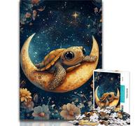 1000 Pieces for Teenagers Turtle on The Moon Jigsaws Puzzles 1000 Pieces for Teenagers Gifts,Educational Game for Birthday, Chrismas for And 14 Years Old (38x26cm)