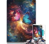 1000 Pieces for Teenagers Two Butterflies in Two Sidesone Jigsaws 1000 Pieces for Adults,Toys Educational Games Stress Relieving Artists Collection, Fine Art 26x38cm