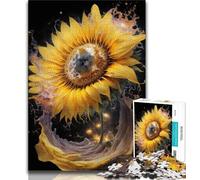 1000 Pieces for Teenagers Universe Sunflower Puzzles 1000 Pieces for Adults,for Is Ideal As A Gift for The Whole Family for And 14 Years Old (50x75cm)
