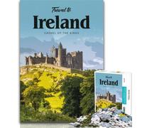 1000 Pieces for Teenagers Visit Ireland Jigsaw Puzzles for Adults 1000 Pieces,Family Game Stress Reliever Difficult Challenge Great Gifts And Toys 75x50cm