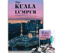 1000 Pieces for Teenagers Visit Kuala Lumpur 1000 Piece Jigsaw Puzzle for Adults And Teenagers,Educational Games Home Decoration Artists Collection, Fine Art 75x50cm