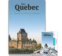 1000 Pieces for Teenagers Visit Quebec Jigsaw Puzzles for Adults 1000 Pieces,Family Game Stress Reliever Difficult Challenge Great Gifts And Toys 75x50cm