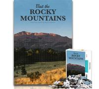 1000 Pieces for Teenagers Visit The Rocky Mountains 1000 Piece Jigsaw Puzzle for Adults And Teenagers,Educational Games Home Decoration Artists Collection, Fine Art 75x50cm