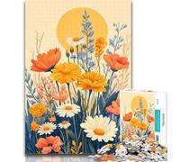 1000 Pieces for Teenagers Wildflower Summer Jigsaw Puzzles for Adults,Challenging Game Toys for Is Ideal As A Gift for The Whole Family 50x75cm