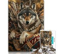 1000 Pieces for Teenagers Wolf Totem Puzzles for Adults 1000 Pieces,Fun Activity for Home, Rainy Days Toys, Birthday Gifts (50x75cm)