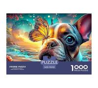 1000 Pieces French Bulldog (31)_1 Jigsaw Puzzles Challenging And Brainteasing Wall Decor Stress Relief Gift Suitable for Decompression Age 12+ for Adults 70x50cm/1000pcs
