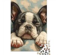 1000 Pieces French Bulldog Jigsaw Puzzles for Adults Paper Puzzles for Adults& Teens Age 12 Years Up 1000pcs (38x26cm)