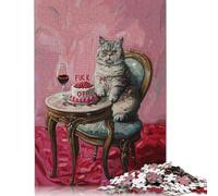 1000 Pieces Fuck Off Puzzle, Puzzle Jigsaw Puzzles Challenge Jigsaw Puzzle Impossible Puzzle Game for Adults 18+ 1000pcs (75x50cm)