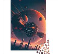 1000 Pieces Future City On Alien World Jigsaw Puzzles for Adults Wooden Puzzles for Adults Teenager Man Woman Gift 1000pcs (75x50cm)