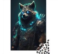 1000 Pieces Future Raccoon for Adults Difficult Jigsaw Wooden Puzzle for Adults Christmas Eve Gifts 1000pcs (38x26cm)