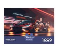 1000 Pieces Futuristic Supersport Car Creative Square Jigsaw Puzzles for Adults And Wooden Puzzles Challenging Game 1000pcs (75x50cm)