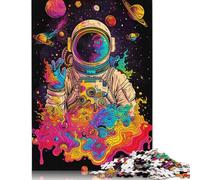 1000 Pieces Galactic Astronaut Jigsaw Puzzles Difficulty Jigsaw Puzzles Education Games Toys 1000pcs (75x50cm)