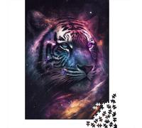 1000 Pieces Galaxy Animal Tiger for Adults Difficult Jigsaw Paper Puzzle for Adults Christmas Eve Gifts 1000pcs (38x26cm)