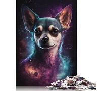 1000 Pieces Galaxy Colourful Chihuahua Paper Puzzles Paper Puzzles for Adults& Teenagers Age 12 Years Up 1000pcs (75x50cm)