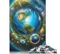 1000 Pieces Galaxy Fantasy Planet Jigsaw Puzzles for Adults Wooden Puzzles for Adults Teenager Man Woman Gift 1000pcs (75x50cm)