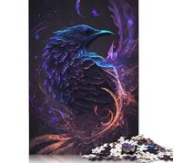 1000 Pieces Galaxy Raven Crow Bird for Adults Difficult Jigsaw Puzzles Puzzle Jigsaws for Adults Family Activity Jigsaw Puzzles 1000pcs (75x50cm)