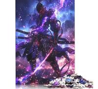 1000 Pieces Galaxy Samurai Warrior Jigsaw Puzzles for Adults Puzzles Jigsaw Puzzles for Adults Educational Game Challenge Toy 1000pcs (75x50cm)