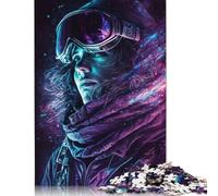1000 Pieces Galaxy Skiing Paper Puzzles Paper Puzzles for Adults& Teenagers Age 12 Years Up 1000pcs (75x50cm)
