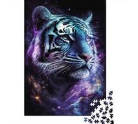 1000 Pieces Galaxy Tiger for Adults Difficult Jigsaw Paper Puzzle for Adults Christmas Eve Gifts 1000pcs (38x26cm)