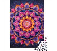 1000 Pieces Geometric Patterns Jigsaw Square Puzzle for Adults Wooden Puzzles Unique Challenge Games 1000pcs (75x50cm)