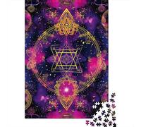 1000 Pieces Geometric Patterns Square Jigsaw Puzzles for Adults And Wooden Puzzles Children Puzzles 1000pcs (75x50cm)