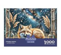 1000 Pieces German Spitz Jigsaw Puzzle Challenge High Difficulty for Adults Home Decoration Educational Game Age 12+ for Adults 52x38cm/1000pcs