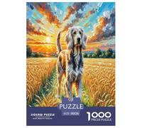 1000 Pieces German Wirehaired Pointer Jigsaw Puzzles for Adults Family Challenge Toys Jigsaw Puzzle Home Decors for The Whole for Women, Gifts for Men 38x26cm/1000pcs