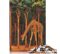 1000 Pieces Giraffe in Forest Jigsaw Puzzles for Adults & Teenager for Adults Teenagers Age 12+ 1000pcs (75x50cm)