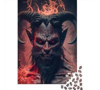 1000 Pieces Goat Devil7 Jigsaw Puzzle, Creative Rectangular Wooden Jigsaw Puzzles for Adults, Large Puzzles for Family Educational Game 1000pcs (75x50cm)