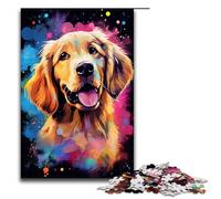 1000 Pieces Golden Retriever Baby Is Surrounded by SplattersLots Puzzle Game Jigsaw for Adults Suitable for Couples for And Teenager Age 14 Years Up 75x50cm