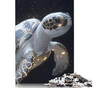 1000 Pieces Golden Sea Turtle Animal Puzzles Jigsaw Adults Difficulty Jigsaw Puzzle Relaxing Games Toy 1000pcs (75x50cm)