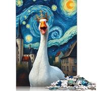 1000 Pieces Goose Honk Crown Van Gogh Puzzles Jigsaw Difficulty Puzzle Jigsaw Educational Games Toy 1000pcs (75x50cm)