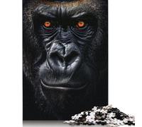 1000 Pieces Gorilla Ape Portrait Jigsaw Puzzles Adults Difficulty Puzzles Strengthen Relationships between Family Members 1000pcs (75x50cm)