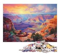 1000 Pieces Grand Canyon Sunset Jigsaw Puzzles for Adults Wood Puzzle Jigsaws Puzzling for Gift 1000pcs (75x50cm)