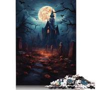 1000 Pieces Halloween Castle Jigsaw Puzzles for Adults Paper Puzzles for Adults Teenager Man Woman Gift 1000pcs (38x26cm)