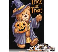 1000 Pieces Halloween Teddy Bear Jigsaw Puzzles for Adults Wood Puzzle Jigsaws Puzzling for Gift 1000pcs (75x50cm)