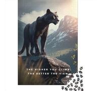 1000 Pieces Higher You Climb Motivated Paper Puzzles Paper Puzzles for Adults& Teenagers Age 12 Years Up 1000pcs (38x26cm)