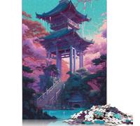 1000 Pieces History Building Creative Square Wooden Jigsaw Puzzles for Adults Educational Game Challenge Toy 1000pcs (75x50cm)