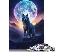 1000 Pieces Howl At The Moon Jigsaw Puzzles Difficulty Jigsaw Puzzles Education Games Toys 1000pcs (75x50cm)