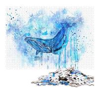 1000 Pieces Humpback Whale RosaliasArt Square Jigsaw Puzzles for Adults And Paper Puzzles 38x26cm/1000pcs