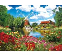 1000 Pieces Hunsett Mill And The River Ant Norfolk England Wooden Jigsaw Puzzle For Adults